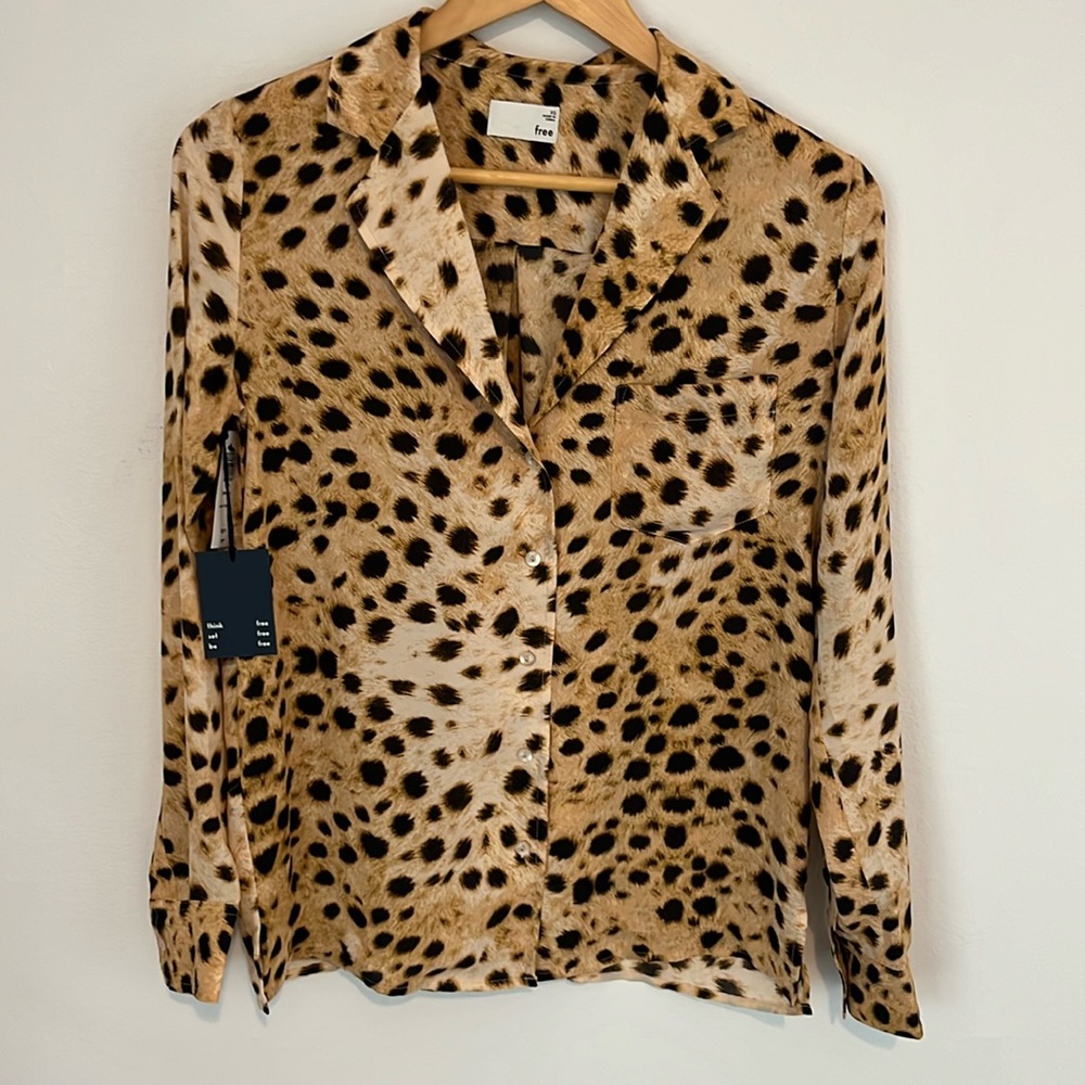Wilfred Free Leopard Blouse XS BNWT